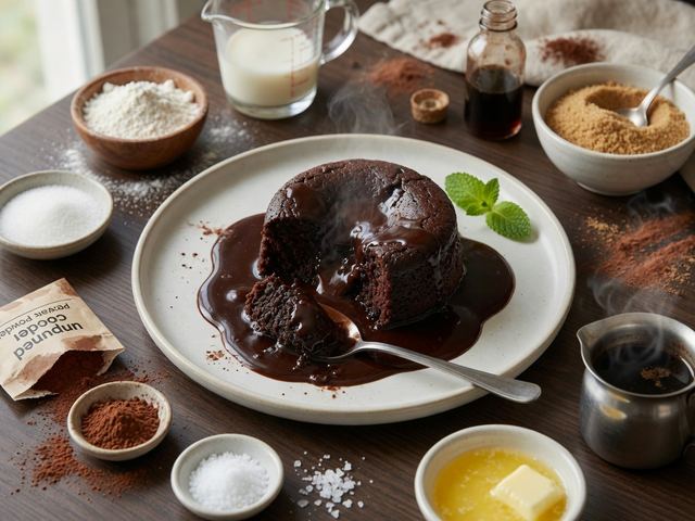 self-saucing chocolate fudge pudding cake