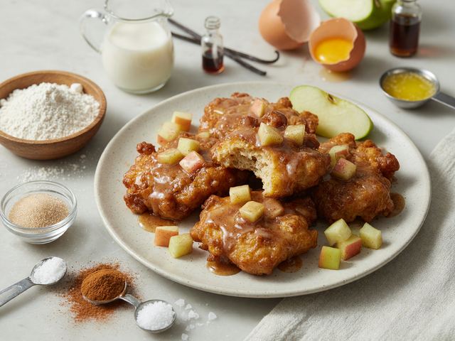 Sheet-Pan Apple Cinnamon Fritters