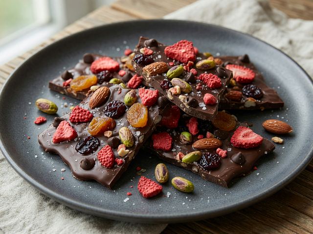 Sheet-Pan Fruit and Nut Chocolate Bark