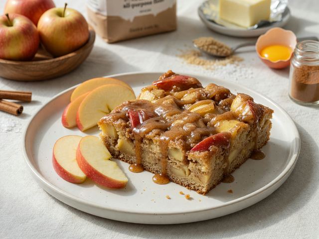 Sheet-Pan Gala Apple Slab Cake with Cinnamon Glaze
