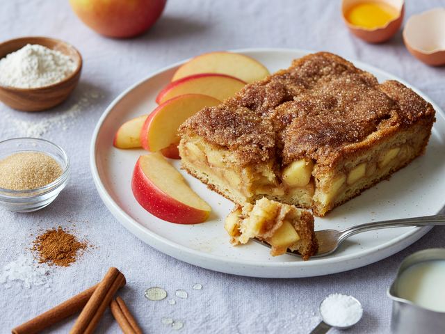 Sheet-Pan Gala Apple Slab Cake with Cinnamon Sugar Crust