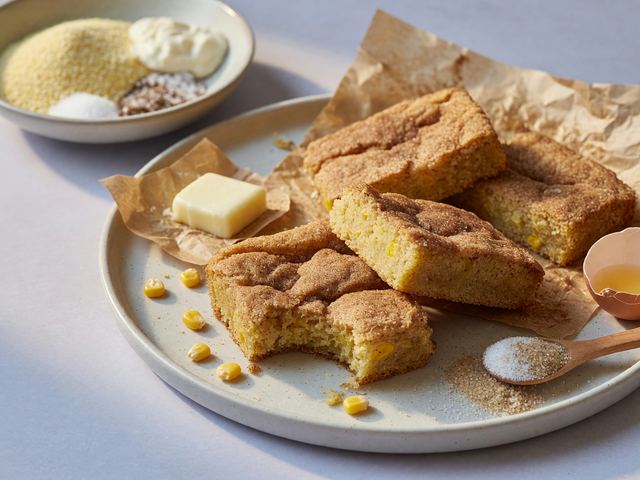 Sheet-Pan Sweet Corn Snickerdoodle Bars