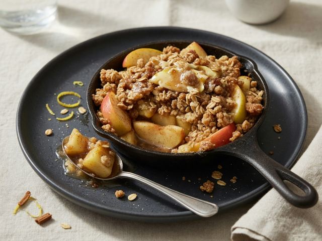 Skillet Brown-Butter Apple Crisp