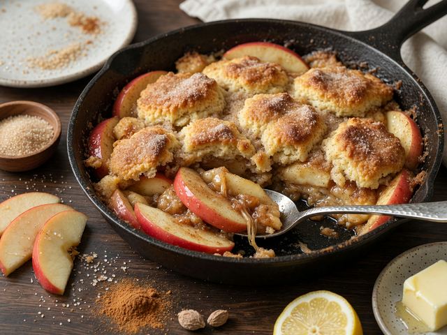 Skillet Honeycrisp Apple Snickerdoodle Cobbler