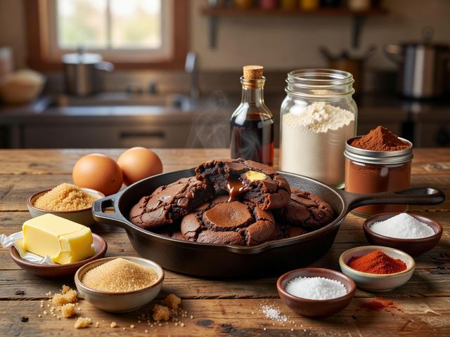 Smoky Chocolate Skillet Cookies