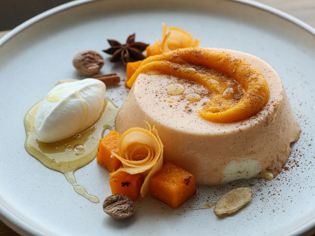 Squash Spice Yogurt Panna Cotta