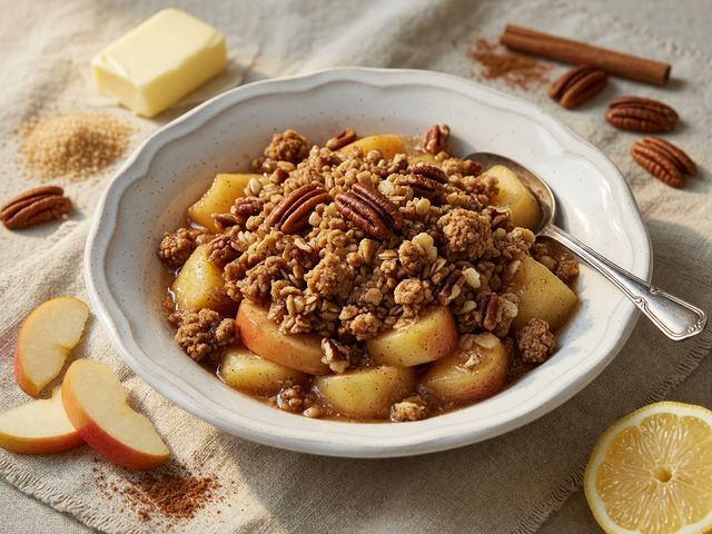 Stovetop Honeycrisp Apple Crisp with Brown-Butter Streusel