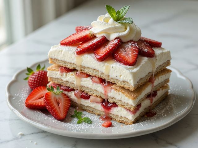 strawberry shortcake icebox cake