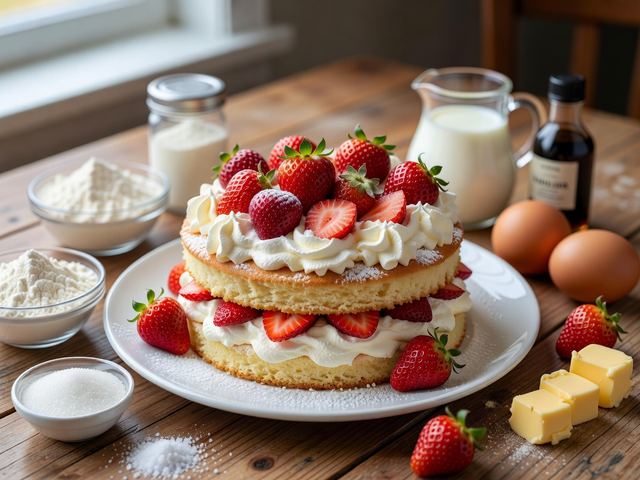Swedish Midsummer Strawberry Cake