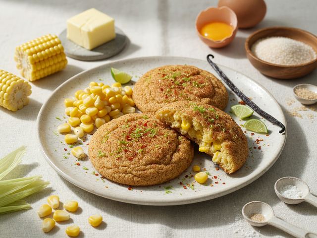 Sweet Corn Snickerdoodles with Chili-Lime Sugar