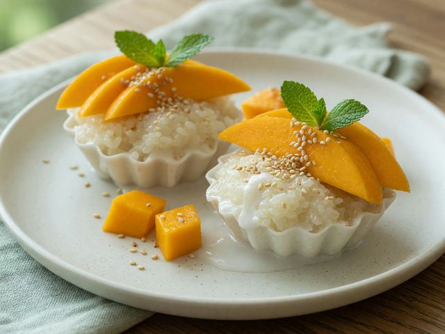 Thai Coconut Mango Sticky Rice Cups