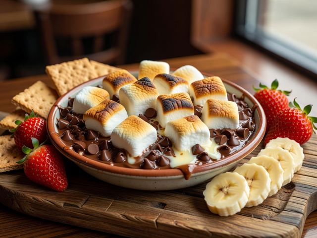 Toasted Marshmallow S'mores Dip