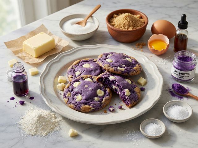 Viral Filipino Ube White Chocolate Cookies