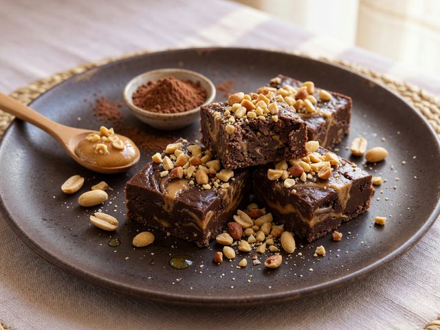 West African Peanut Butter Fudge Bites