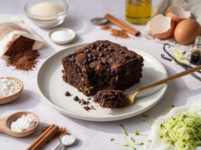 Zucchini Chocolate-Chip Snack Cake