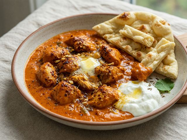 30-Minute Butter Chicken with Naan Dippers