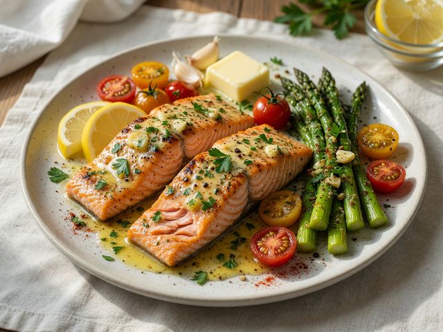 30-Minute Garlic Butter Salmon Dinner