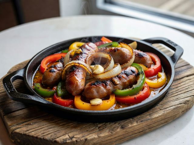 Cast-Iron Smoked Sausage Platter