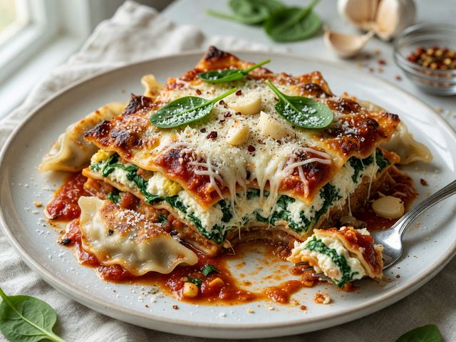Dumpling Lasagna Bake