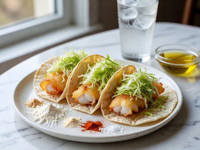 Fish Tacos with Cabbage Slaw