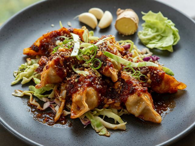 Gochujang Chicken Dumpling Bake