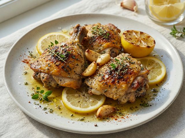 Greek Lemon Chicken Thighs