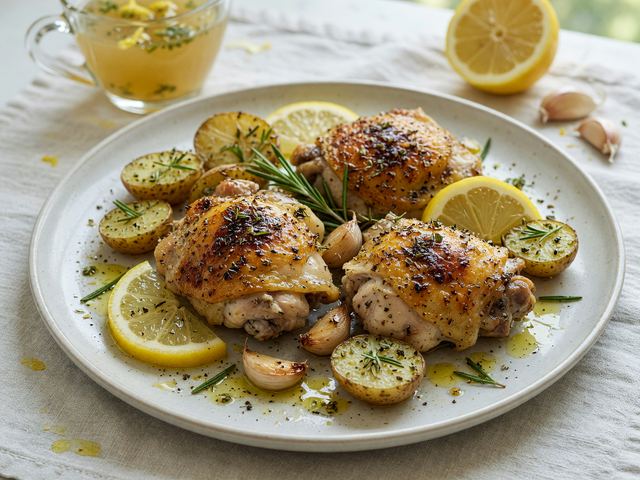 Greek Lemon Chicken Thighs