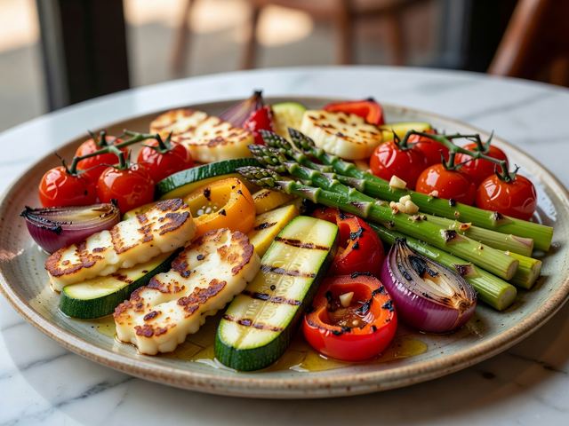 Grilled Veggie & Halloumi Platter