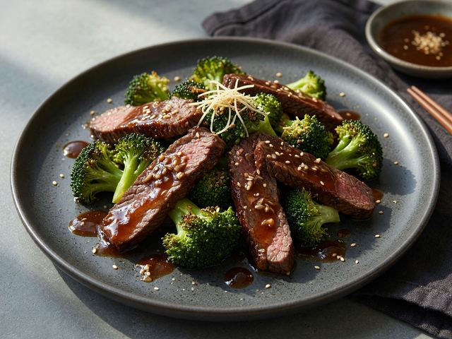 High-Protein Beef and Broccoli
