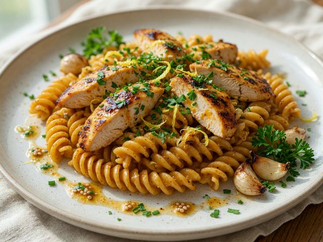High-Protein Cowboy Butter Chicken Pasta