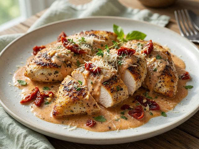 High-Protein Marry-Me Style Chicken Skillet