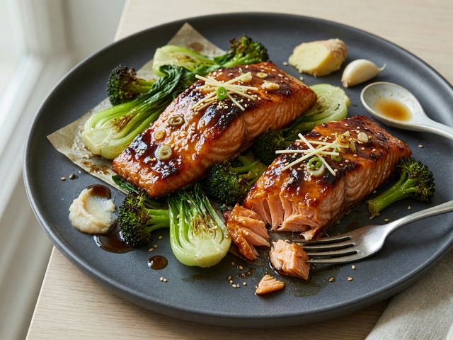 Japanese Miso Glazed Salmon Sheet-Pan