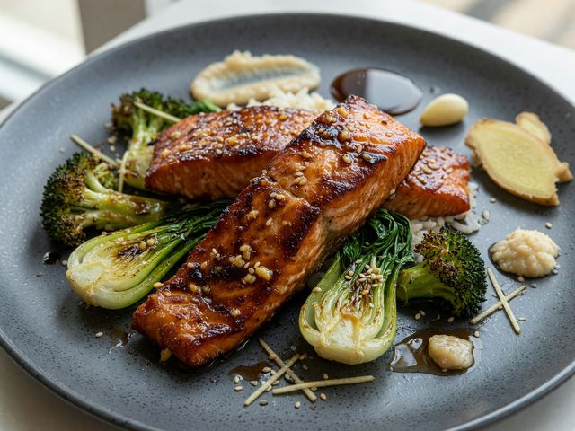 Japanese Miso-Maple Sheet-Pan Salmon