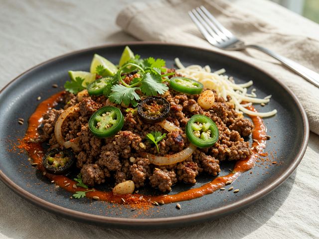 Keto Ground Beef Taco Skillet