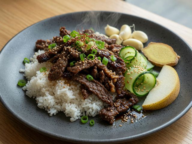 Korean Bulgogi Beef Bowl Prep