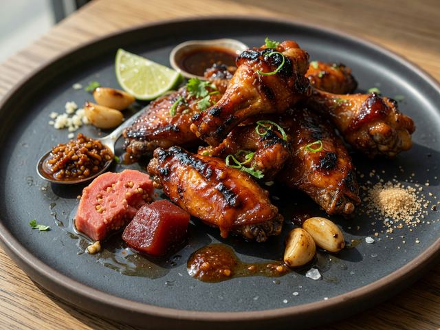 Labor Day Grilled Guava Chile Wings