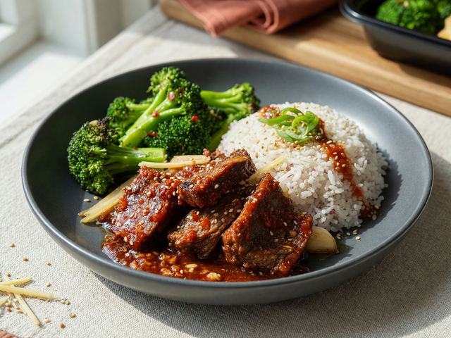 Meal-Prep Gochujang Beef Short Rib Bowls