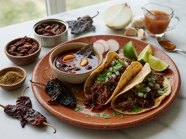 Mexican Birria-Style Beef Tacos