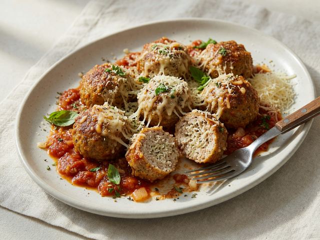 Muscle-Building Turkey Meatball Bake