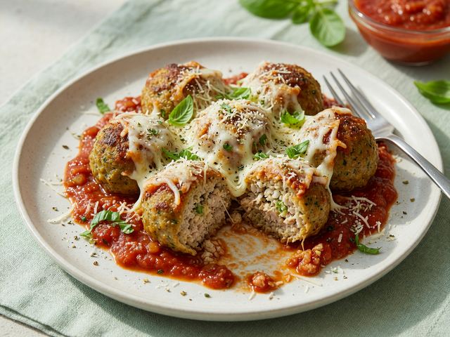 Muscle-Building Turkey Meatball Bake