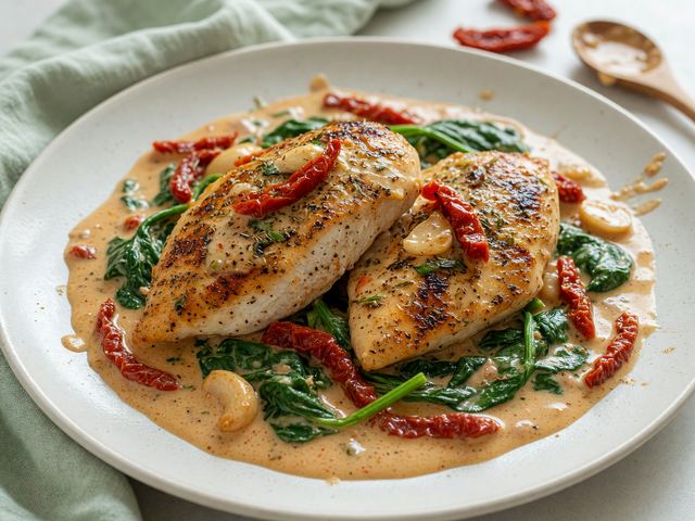 One-Pan Creamy Tuscan Chicken Skillet