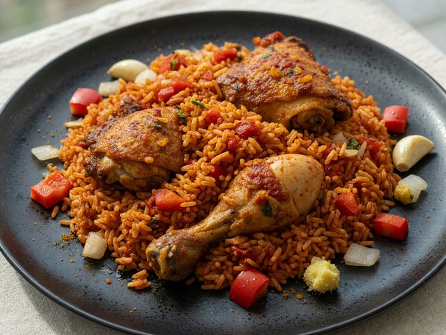 One-Pan Jollof Rice with Chicken