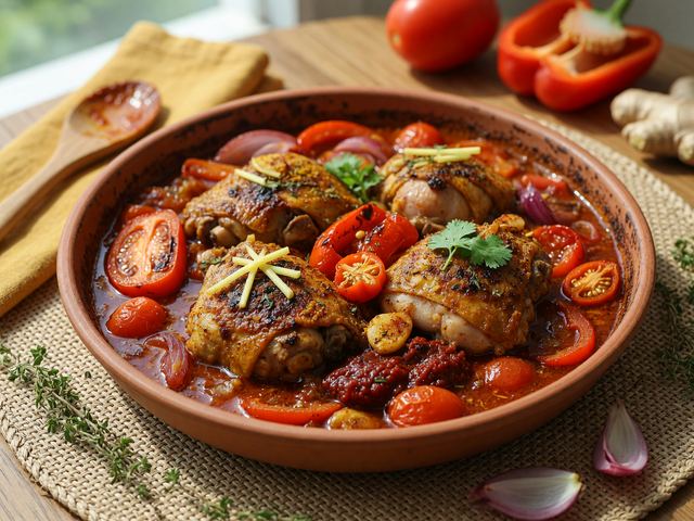 One-Pan Nigerian-Inspired Obe Ata Chicken Stew