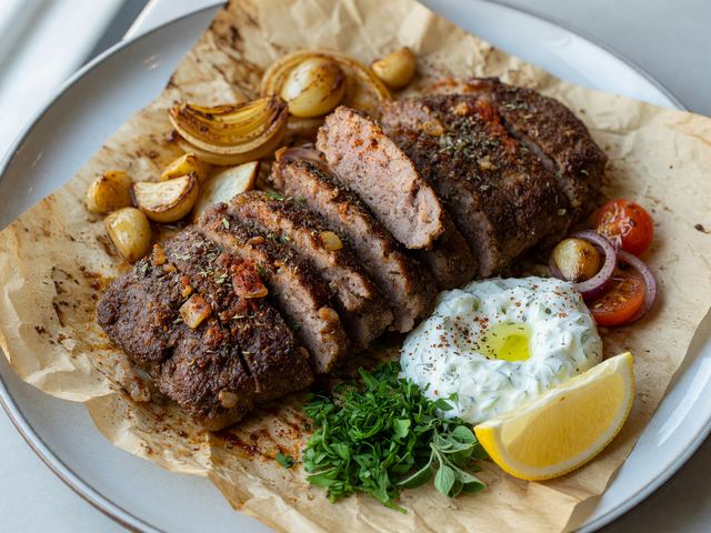 Parchment Gyro Meat Dinner