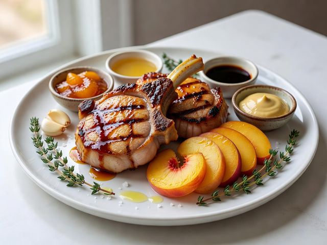 Peach Glazed Pork Chops