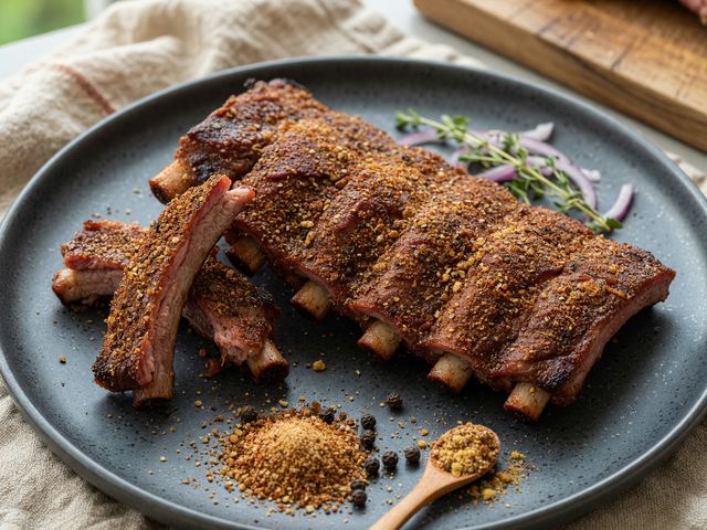 Potluck BBQ Ribs with Dry Rub