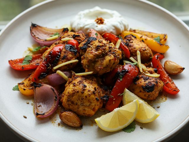 Sheet-Pan Chicken Tikka with Peppers
