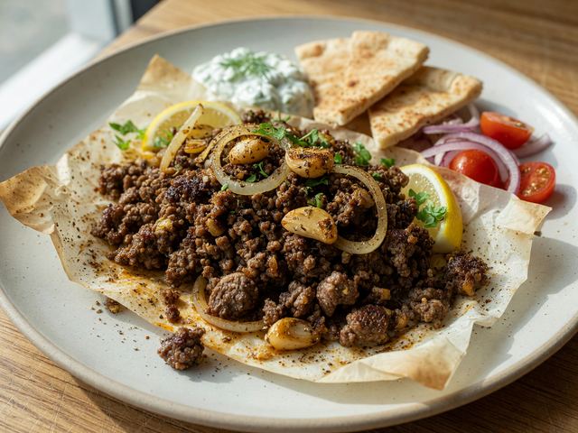 Sheet-Pan Gyro Parchment Beef and Lamb