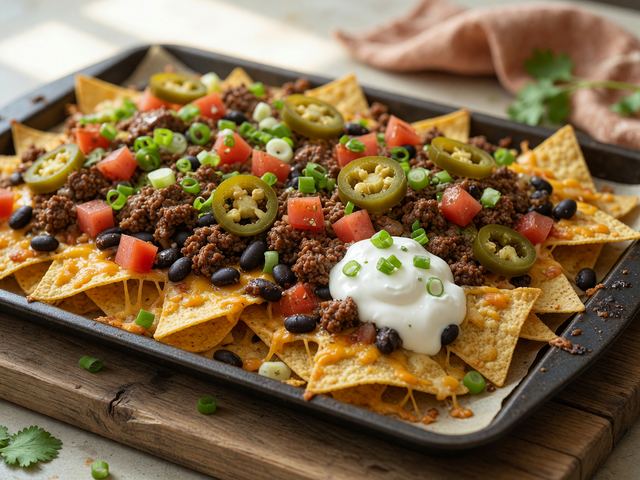 Sheet-Pan Sliding Nachos with Seasoned Beef