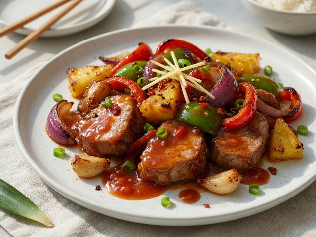 Sheet-Pan Sweet and Sour Pork